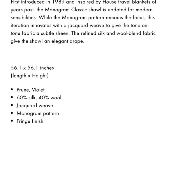 Louis Vuitton Monogram classic shawl - Picture 5 of 5